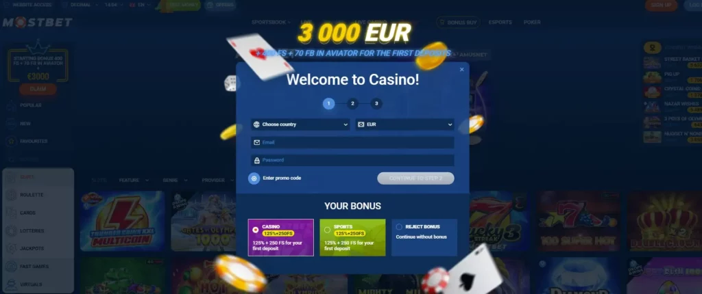 How to Start Playing at Mostbet Casino